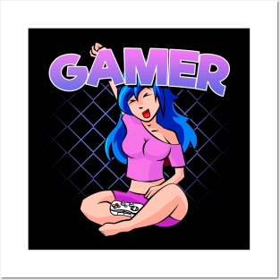 Gamer Girl Video Gaming Posters and Art